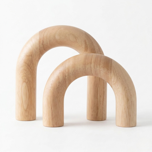 Brighora Minimalist Wooden Arch Decor Set